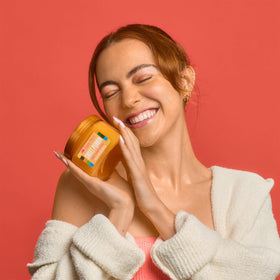 Tree Hut Sweet Punkin Body Scrub with autumn decorations