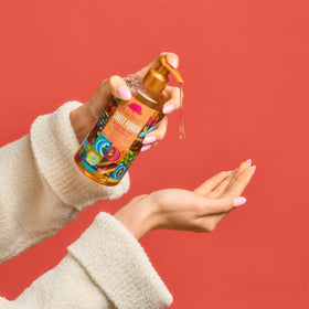 Tree Hut Sweet Punkin Hand Wash bottle side view showing serum-like texture