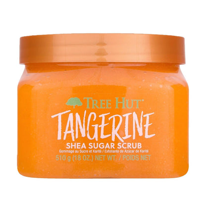 Tree Hut Tangerine Body Scrub 18 Oz front view with packaging