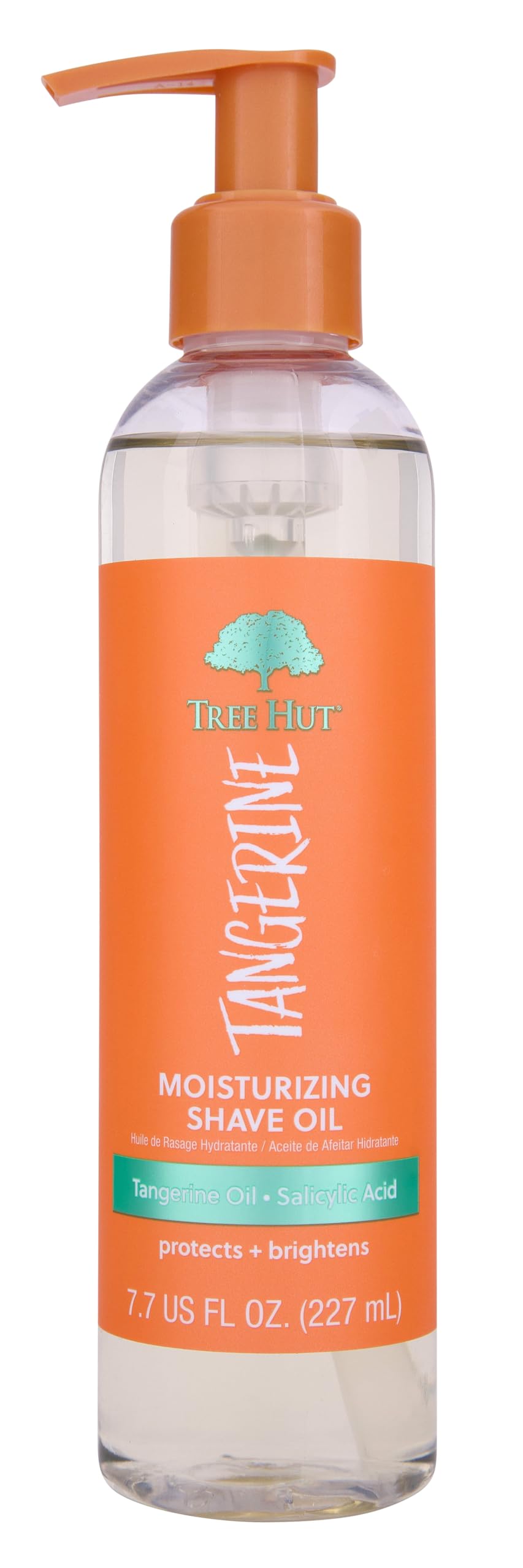 Tree Hut Tangerine Moisturizing Shave Oil front view 7.7 Fl Oz