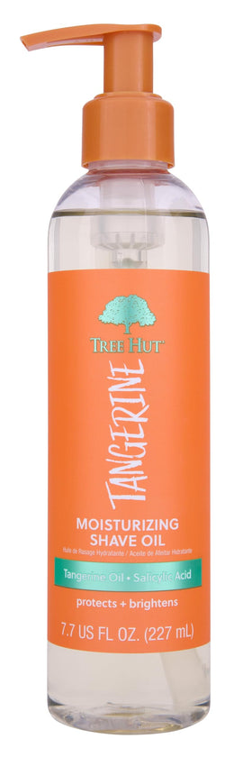 Tree Hut Tangerine Moisturizing Shave Oil front view 7.7 Fl Oz