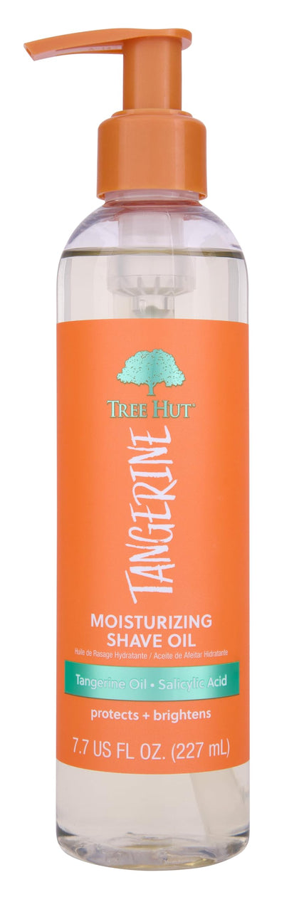 Tree Hut Tangerine Moisturizing Shave Oil front view 7.7 Fl Oz