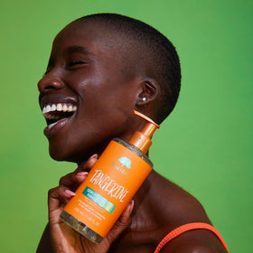 Tree Hut Tangerine Serum Infused Hand Wash in a bathroom setting