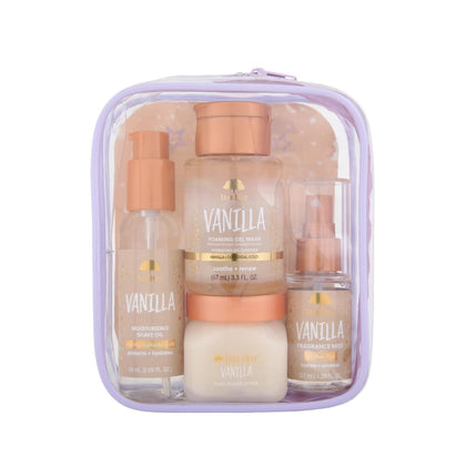 Tree Hut Vanilla Everything Shower Gift Set packaging front view
