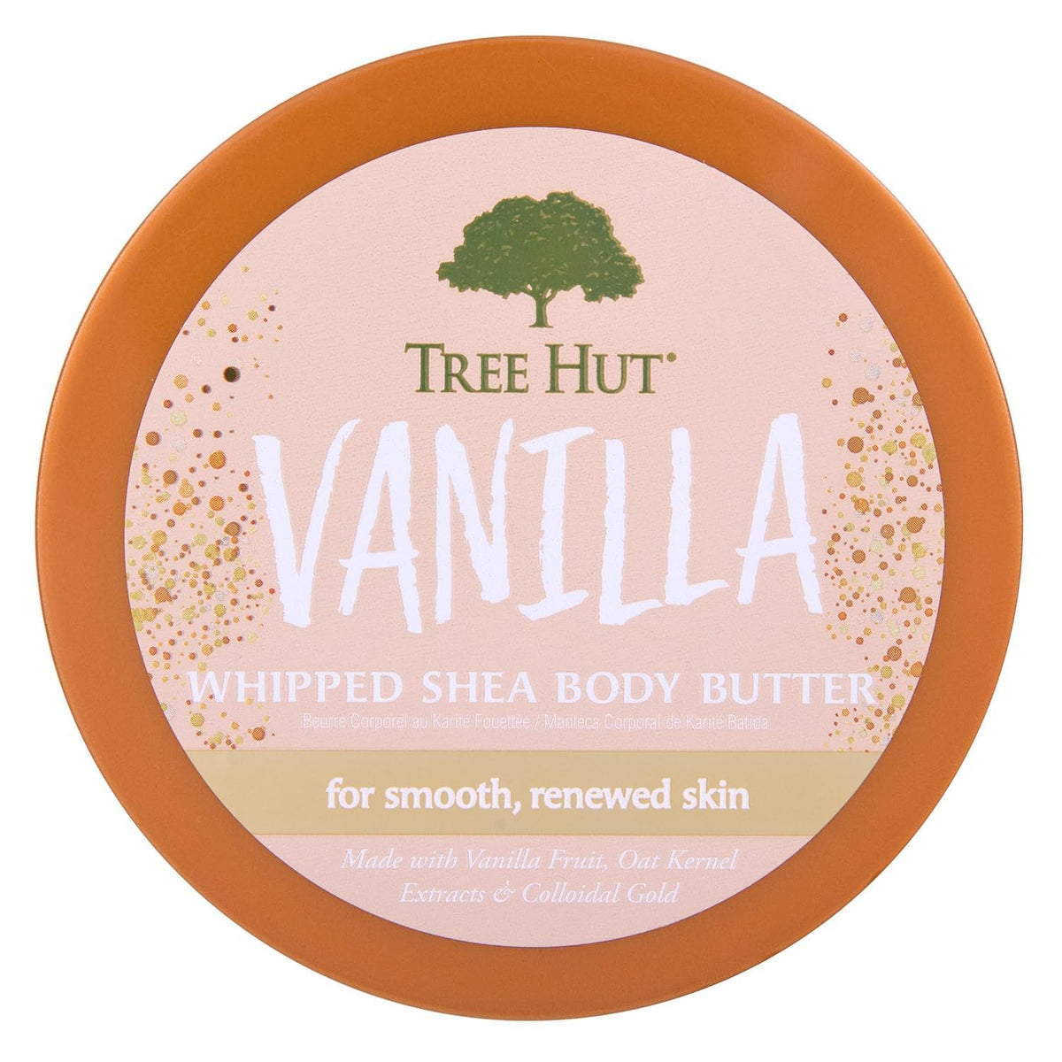 Tree Hut Vanilla Whipped Body Butter 8.4 Oz packaging