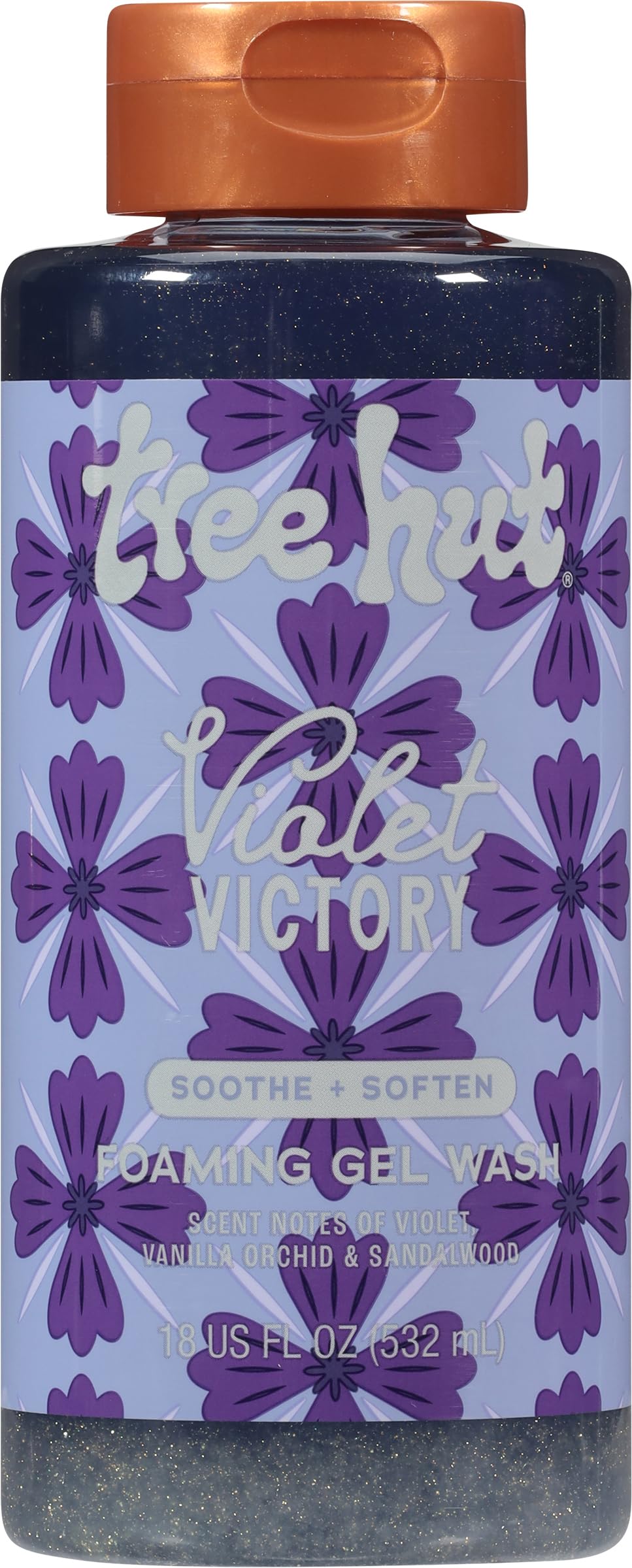 Tree Hut Violet Victory Foaming Body Wash front view