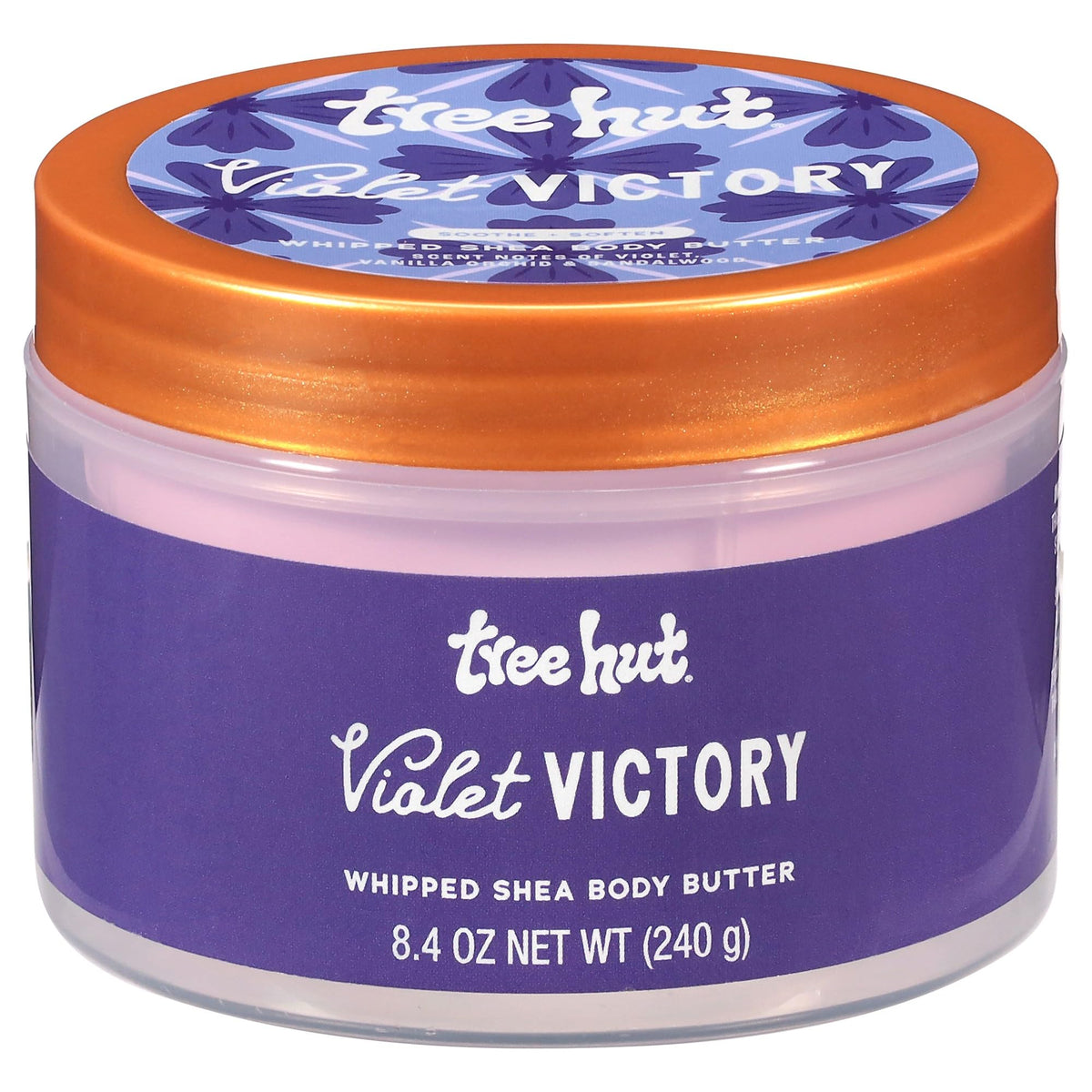 Tree Hut Violet Victory Whipped Body Butter front view 8.4 Oz