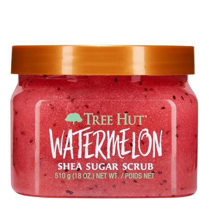 Tree Hut Watermelon Body Scrub 18 Oz front view with packaging