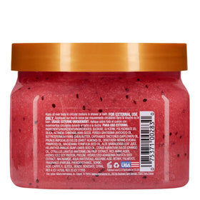 Tree Hut Watermelon Body Scrub 18 Oz on a shower shelf