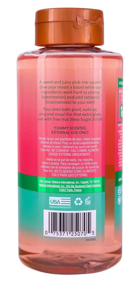 Tree Hut Watermelon Foaming Body Wash 18 Fl Oz back view