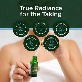 Tree of Life Hyaluronic Acid Serum on bathroom counter