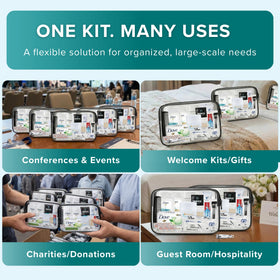 TREKTOTE hygiene kit with disposable razors and comb