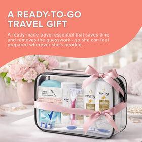 TREKTOTE travel toiletry kit packaging with product details