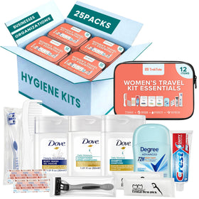TREKTOTE Women's Bulk Hygiene Kits 25 Pack front view