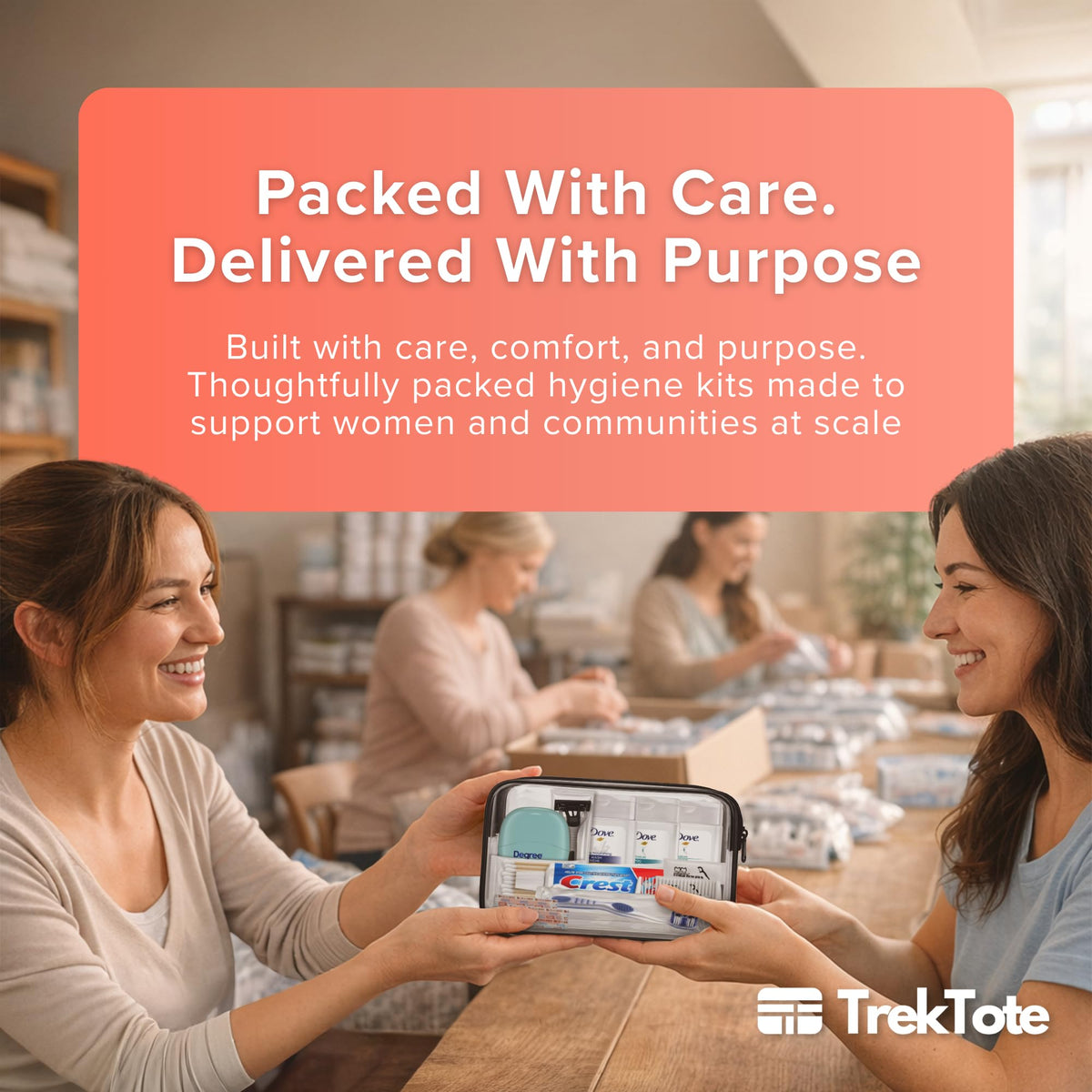 TREKTOTE Women's Bulk Hygiene Kits contents overview