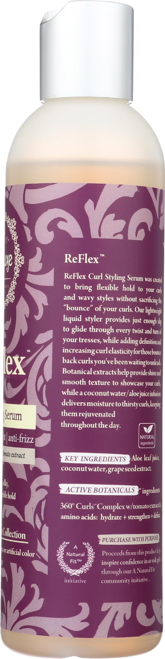 Treluxe Styling Serum Reflex Curl 8 Ounce being applied to hair