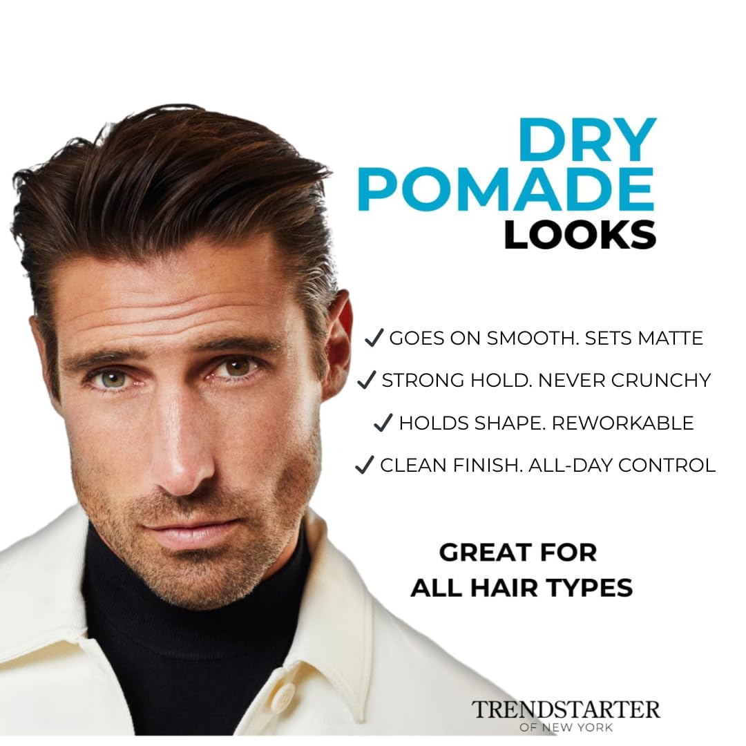 TRENDSTARTER Dry Pomade 4oz texture close-up