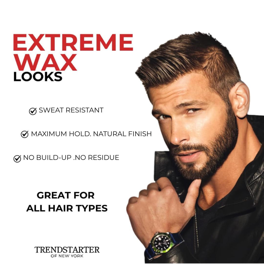 TRENDSTARTER Hair Wax 4oz packaging side view