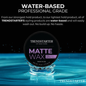 TRENDSTARTER Matte Wax 4oz Pack of 2 lid open