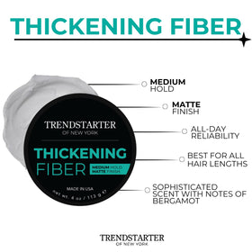 TRENDSTARTER Thickening Fiber 4oz open with product inside