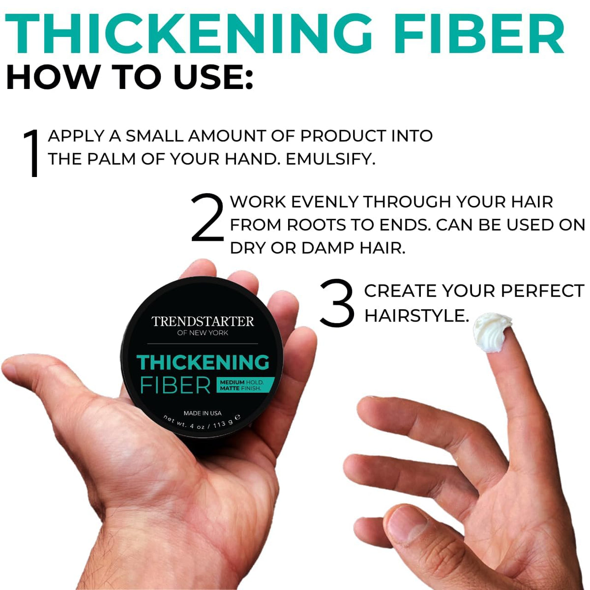 TRENDSTARTER Thickening Fiber Pomade packaging