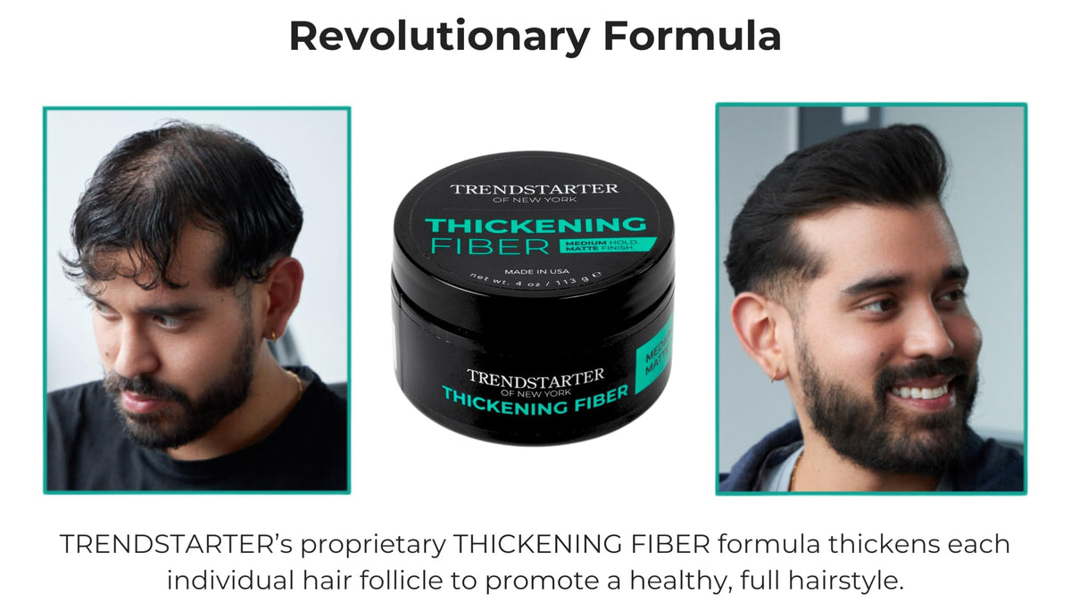TRENDSTARTER Thickening Fiber Pomade with styling tools