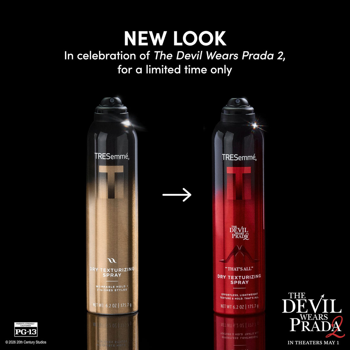 TRESemmé A-List Dry Texturizing Spray 6.2 Oz on a vanity