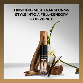 TRESemmé A-List hair fragrance side view with dimensions