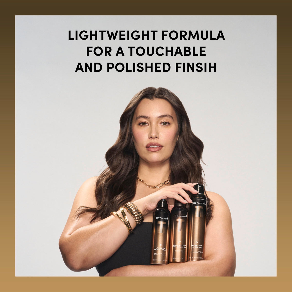 TRESemmé A-LIST Hairspray 8.5 Oz with styling tools