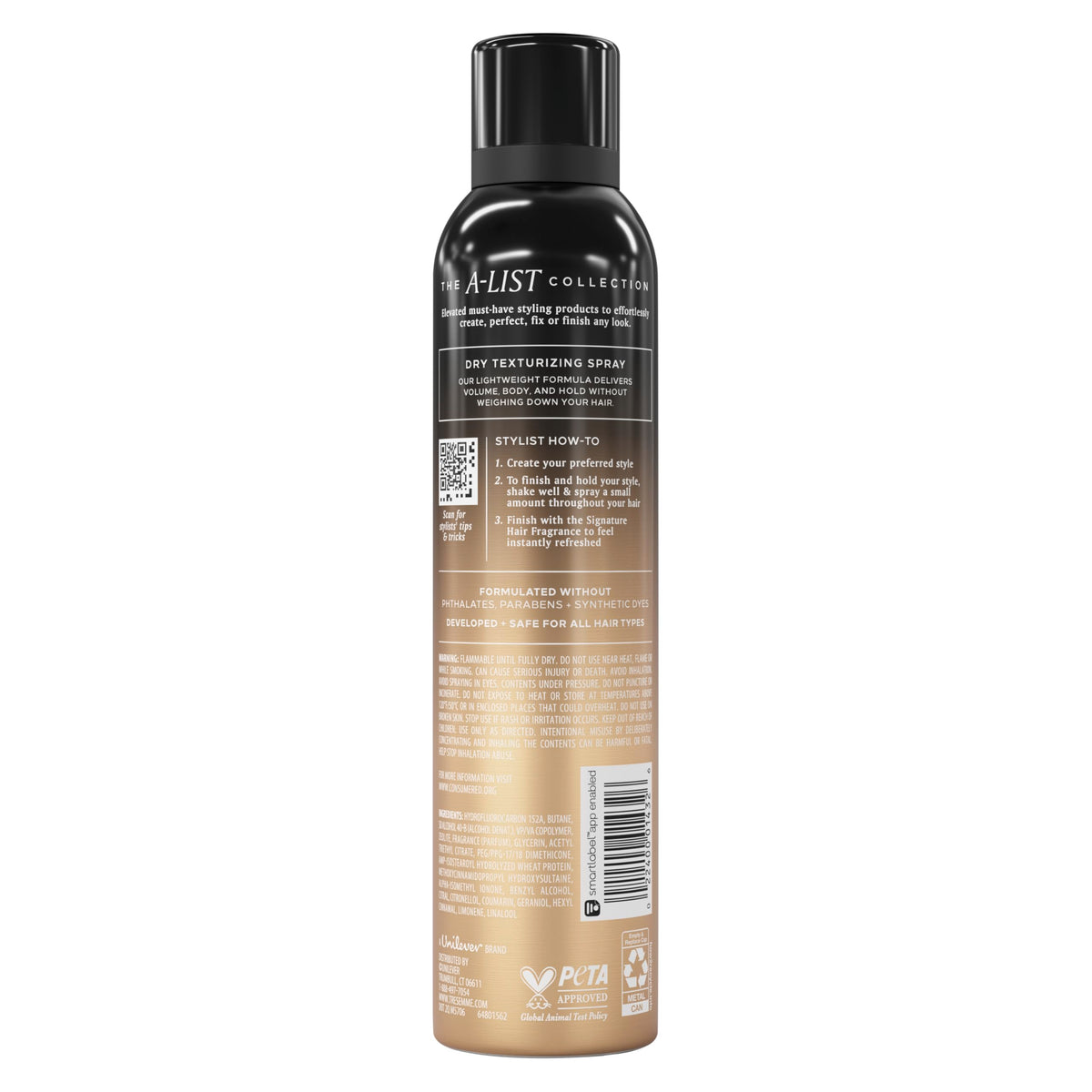 TRESemmé Dry Texturizing Spray 6.2 oz back view