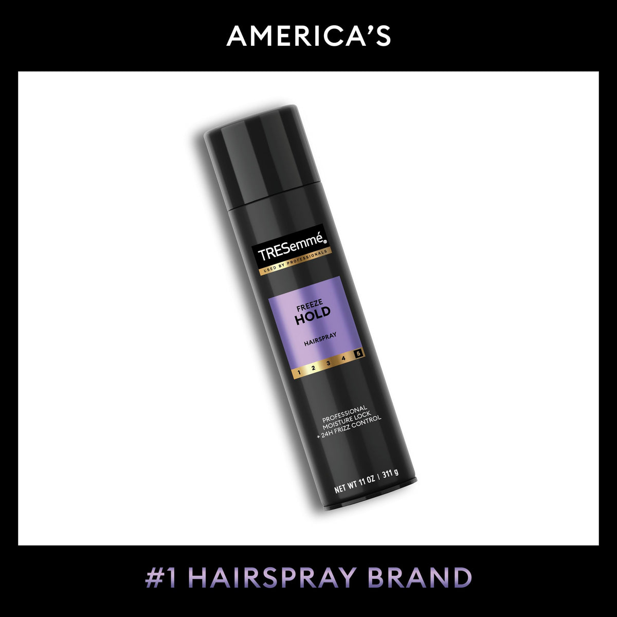 TRESemmé Hairspray Freeze Hold with styling tools