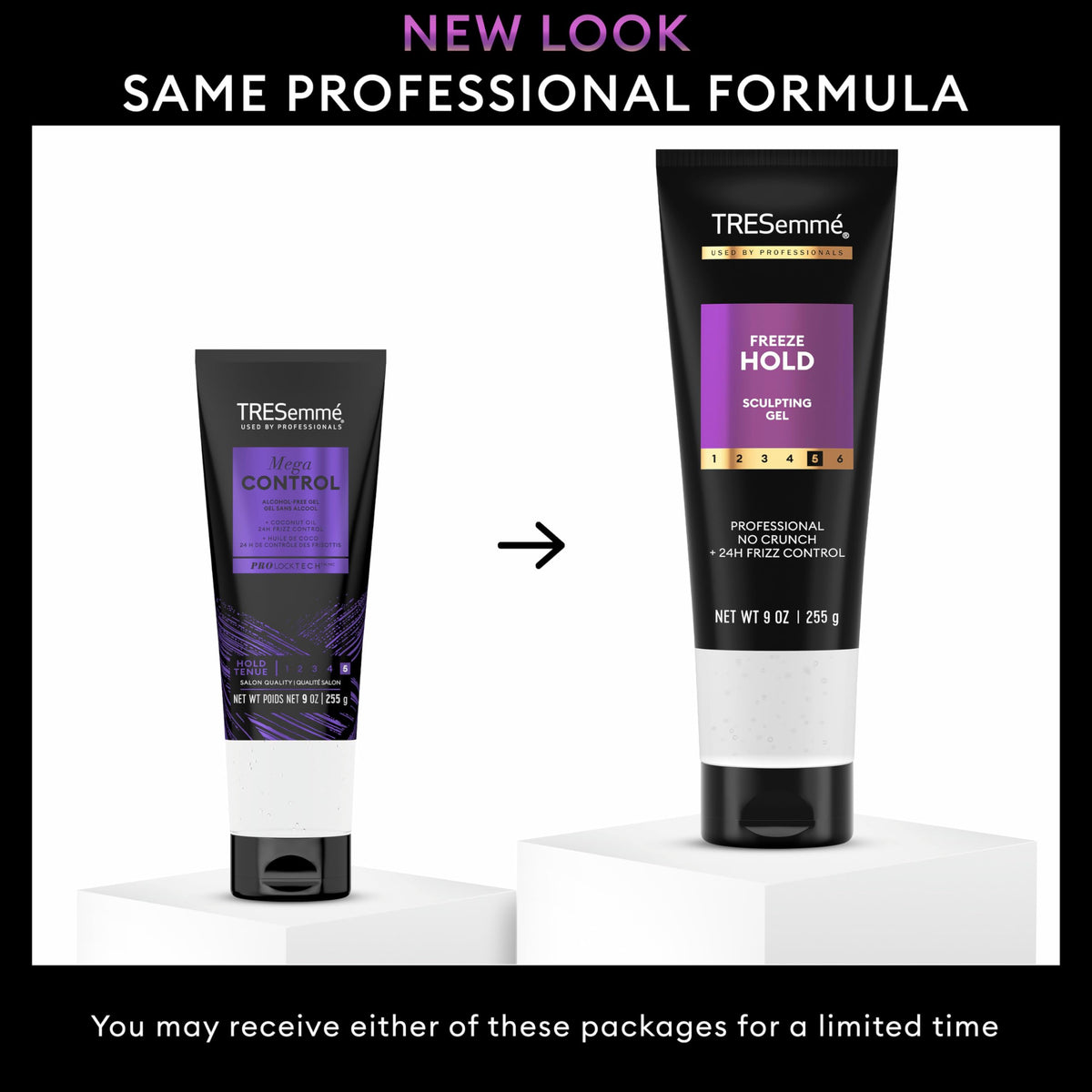 TRESemmé Mega Control Hair Gel 9 oz side view