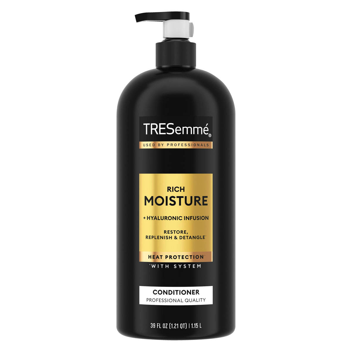 TRESemmé Rich Moisture Conditioner 39 fl oz front view with pump