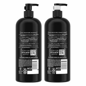 TRESemmé Rich Moisture Shampoo and Conditioner 28 oz back view