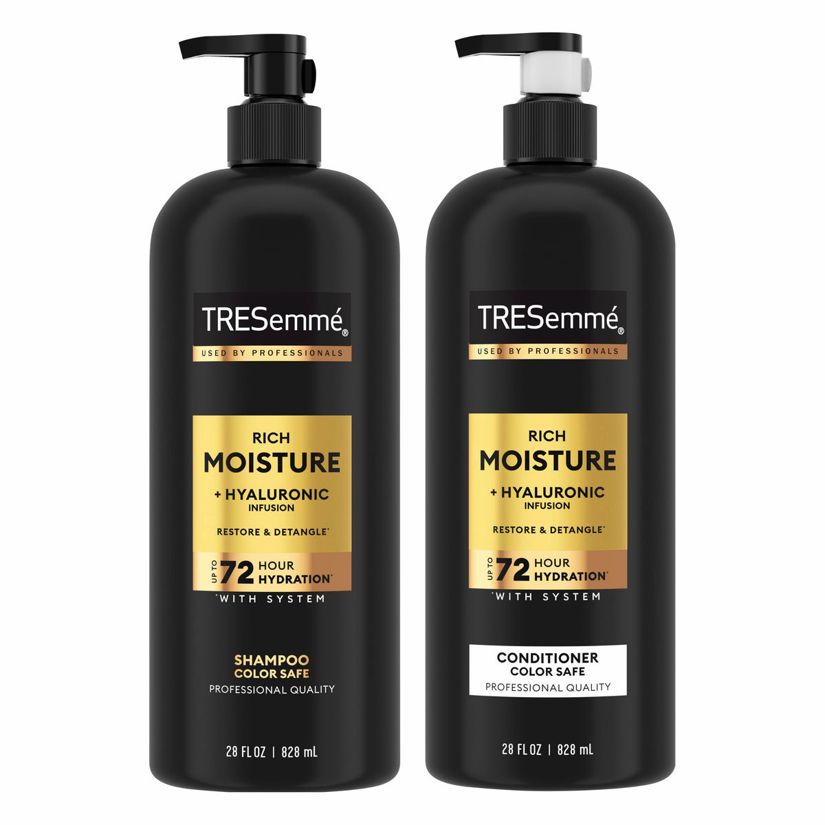 TRESemmé Rich Moisture Shampoo and Conditioner 28 oz front view