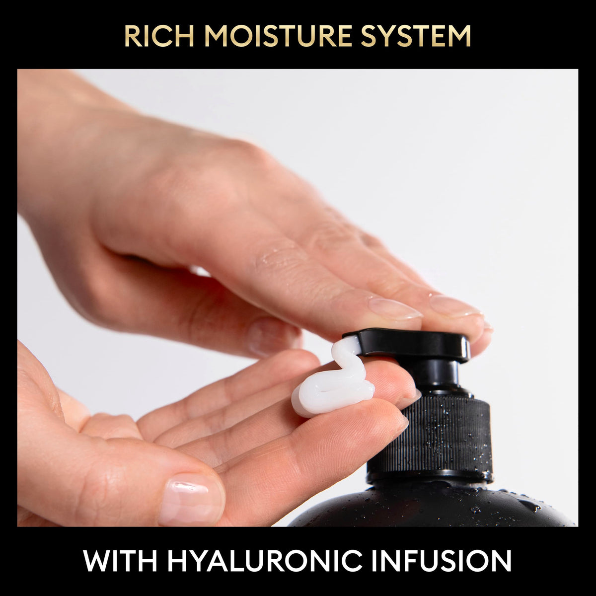 TRESemmé Rich Moisture Shampoo and Conditioner in a bathroom setting