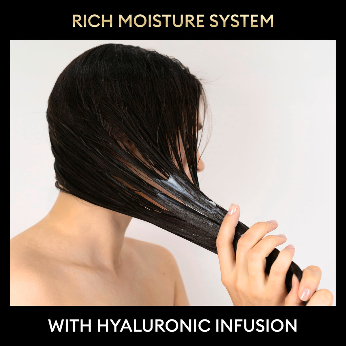 TRESemmé Rich Moisture Shampoo and Conditioner on a vanity