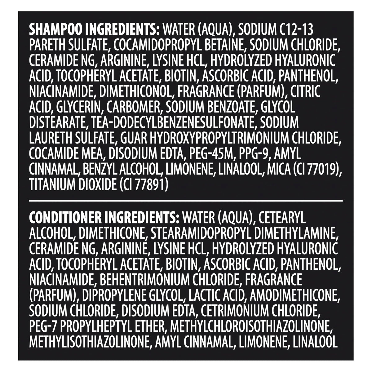 TRESemmé Rich Moisture Shampoo and Conditioner with a towel