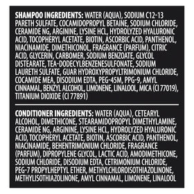 TRESemmé Rich Moisture Shampoo and Conditioner with a towel