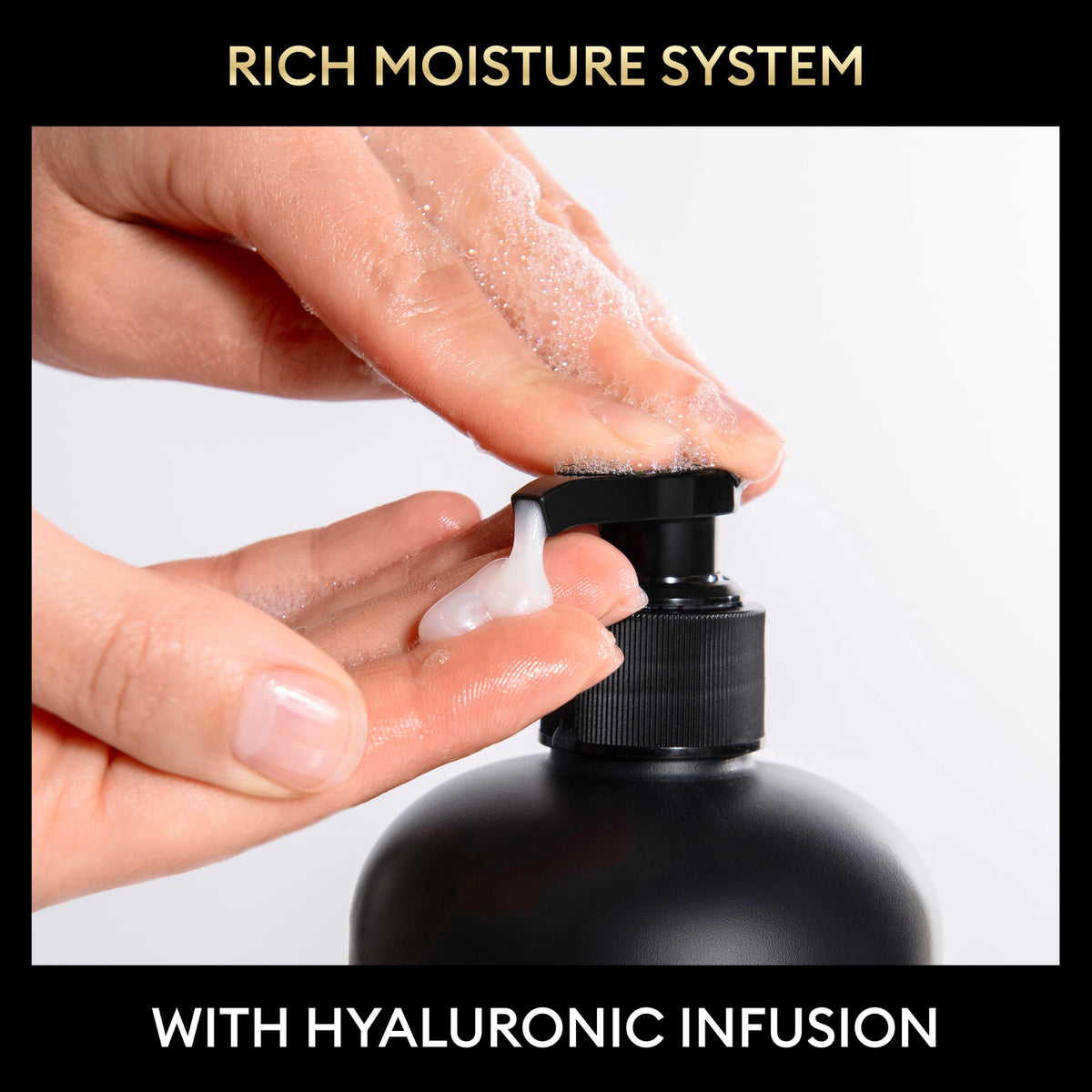 TRESemmé Rich Moisture Shampoo in a bathroom setting