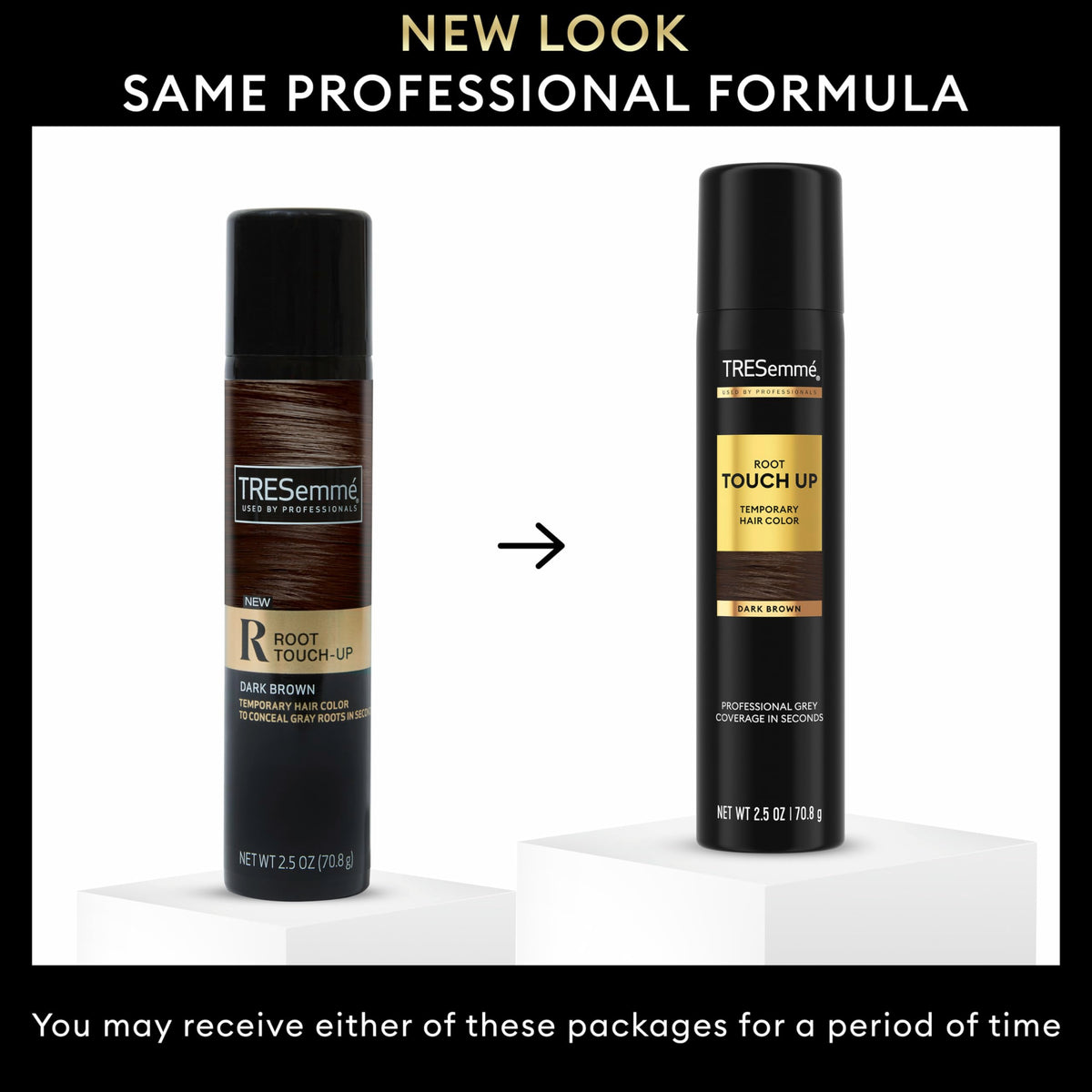 TRESemmé Root Touch-Up Spray Dark Brown with cap off