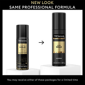 TRESemmé Travel Hairspray packaging with 12 cans