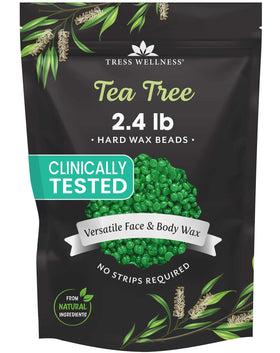 Tress Wellness Wax Beads 2.4lb tea tree scented front view