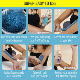 Tress Wellness Wax Beads application on skin
