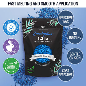 Tress Wellness Wax Beads application on skin
