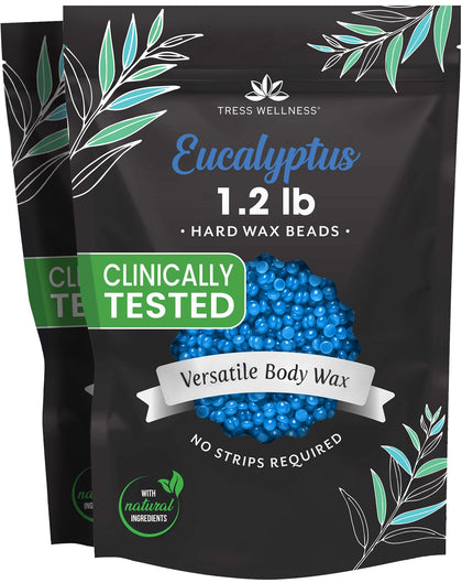 Tress Wellness Wax Beads Eucalyptus 2 x 1.2lb front view