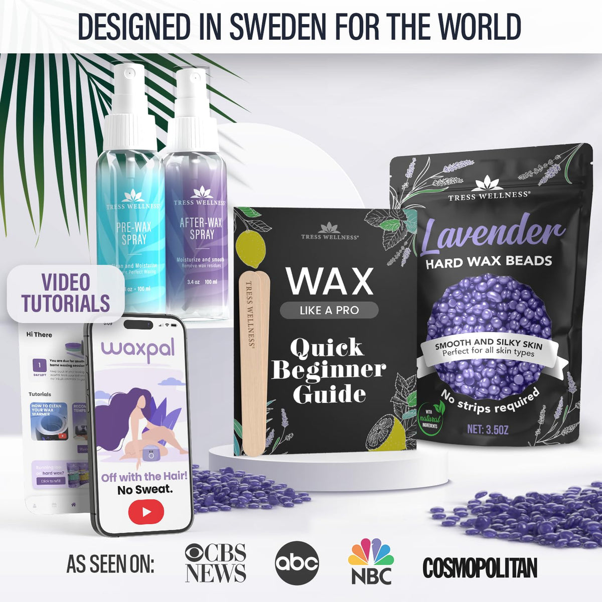 Tress Wellness Wax Beads kit packaging front view