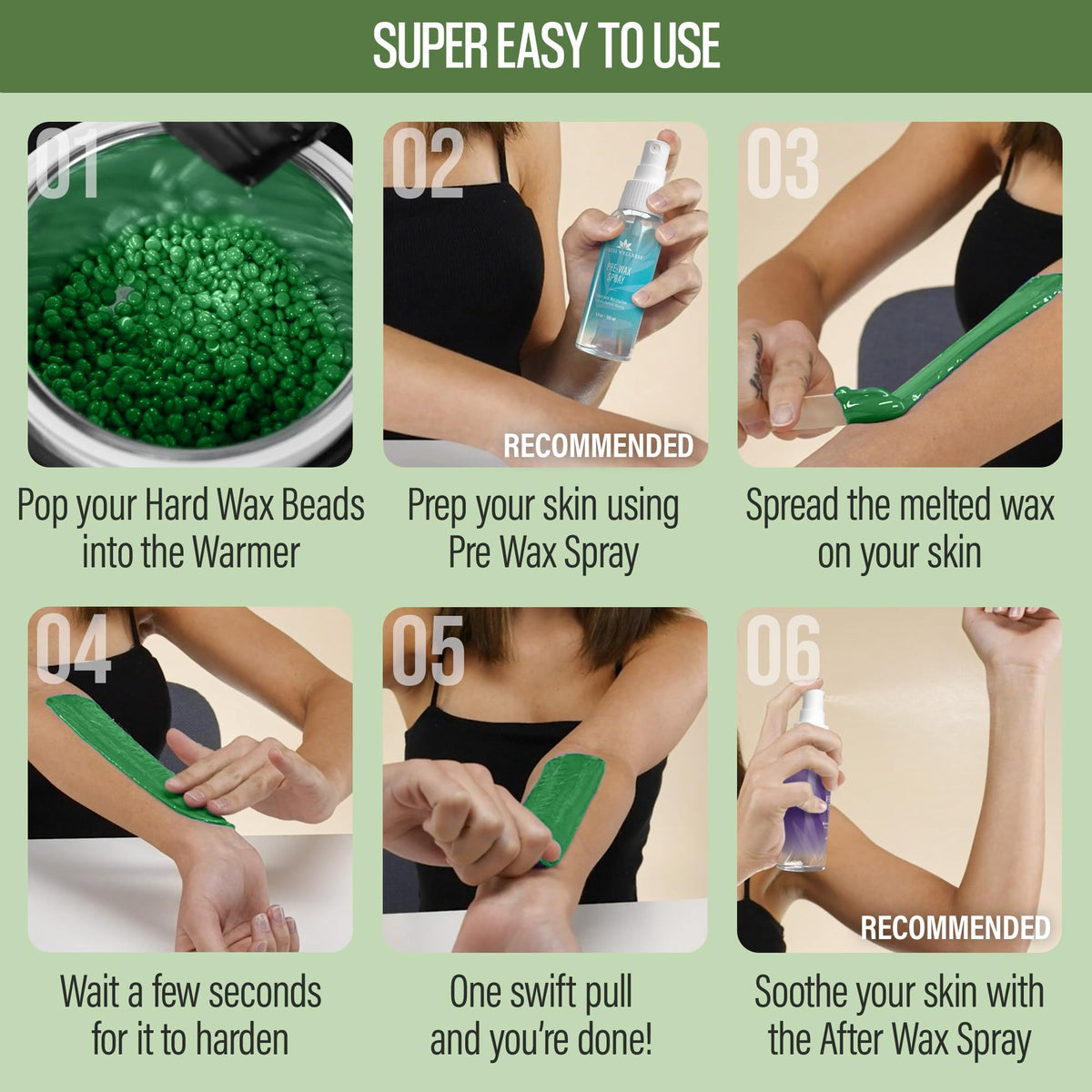 Tress Wellness Wax Beads showing texture and colour