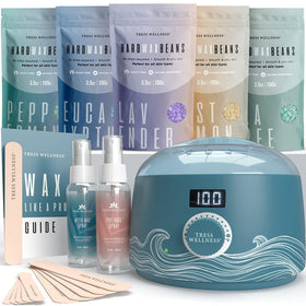 Tress Wellness Waxing Kit complete set with digital wax warmer and accessories