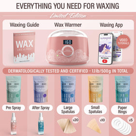 Tress Wellness Waxing Kit digital wax warmer with temperature control